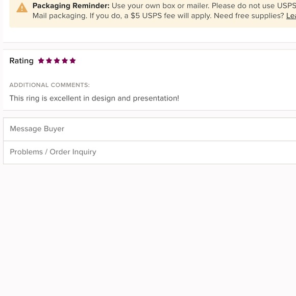 18k 5.5 Cushion Champagne Ring - Picture 12 of 12